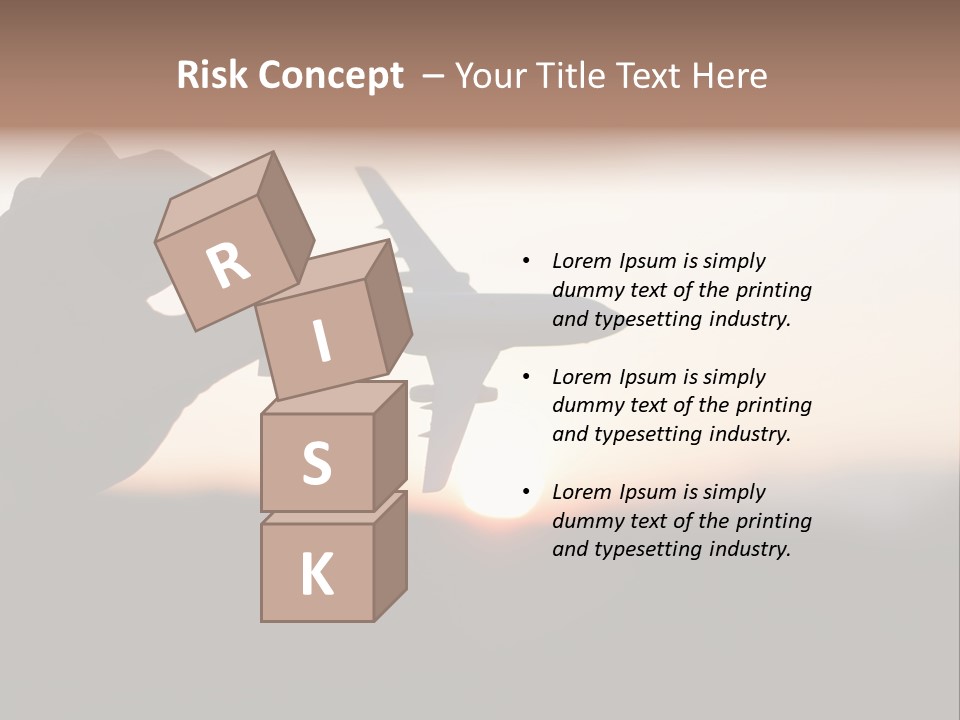 Paradise Airliner Huge PowerPoint Template