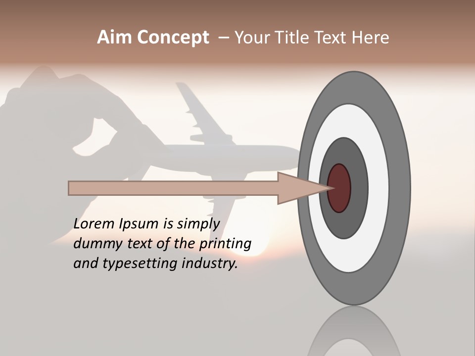 Paradise Airliner Huge PowerPoint Template