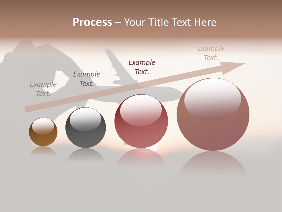 Paradise Airliner Huge PowerPoint Template