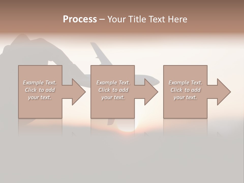 Paradise Airliner Huge PowerPoint Template