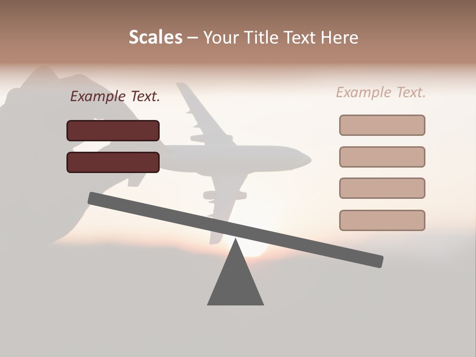 Paradise Airliner Huge PowerPoint Template