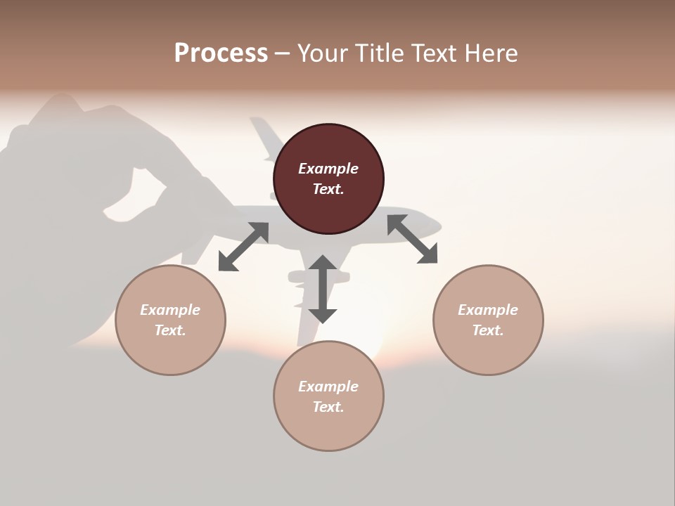 Paradise Airliner Huge PowerPoint Template