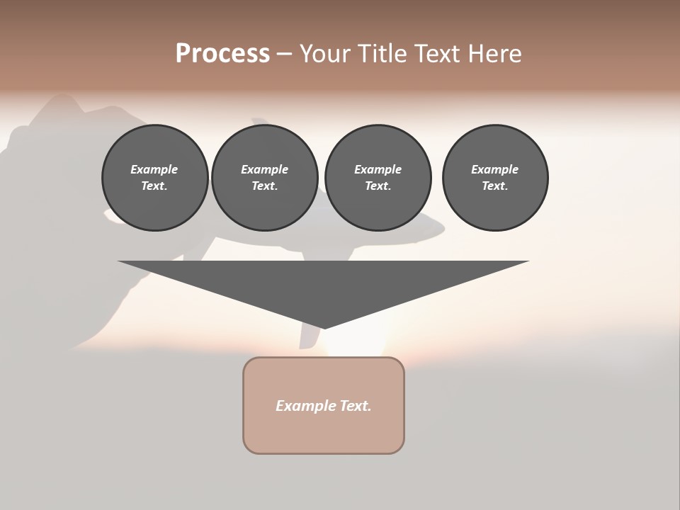 Paradise Airliner Huge PowerPoint Template