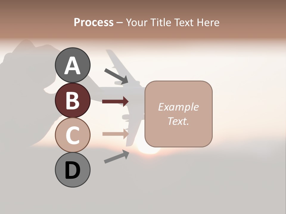 Paradise Airliner Huge PowerPoint Template