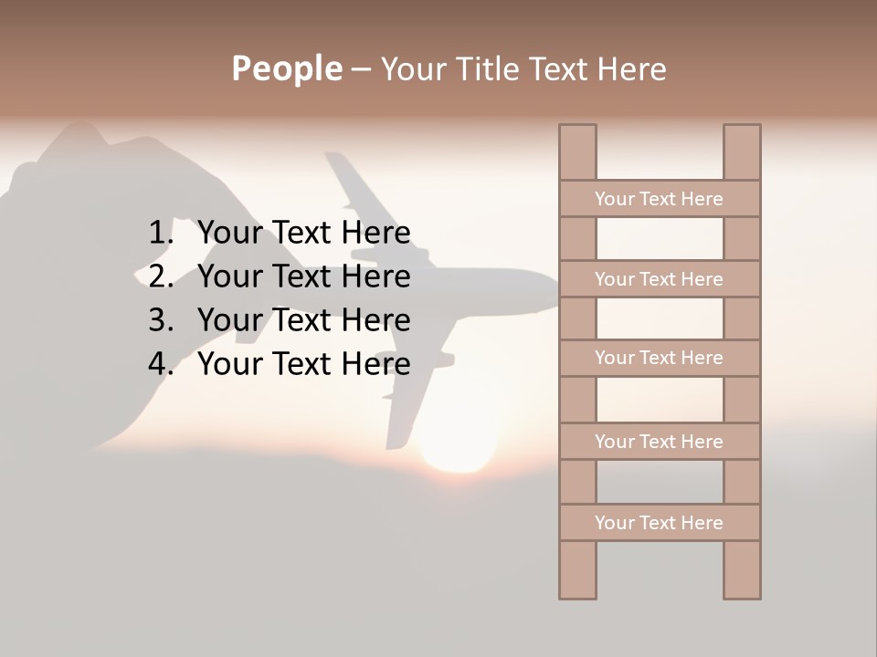 Paradise Airliner Huge PowerPoint Template