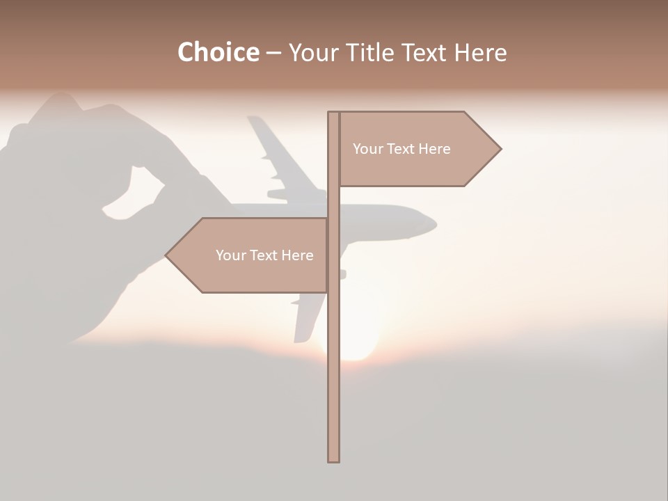 Paradise Airliner Huge PowerPoint Template