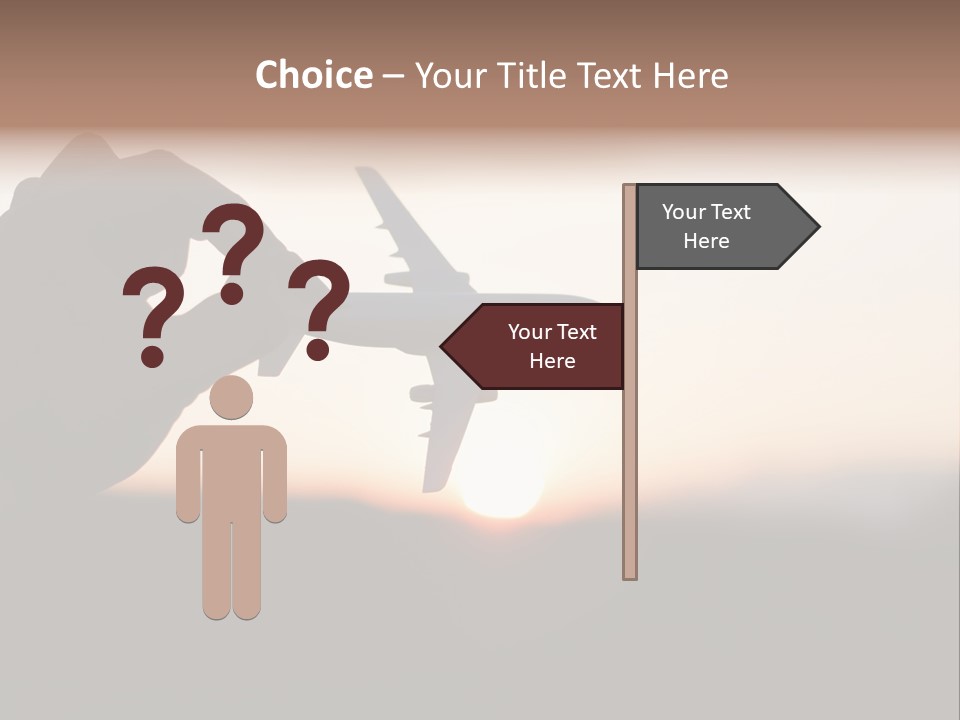 Paradise Airliner Huge PowerPoint Template
