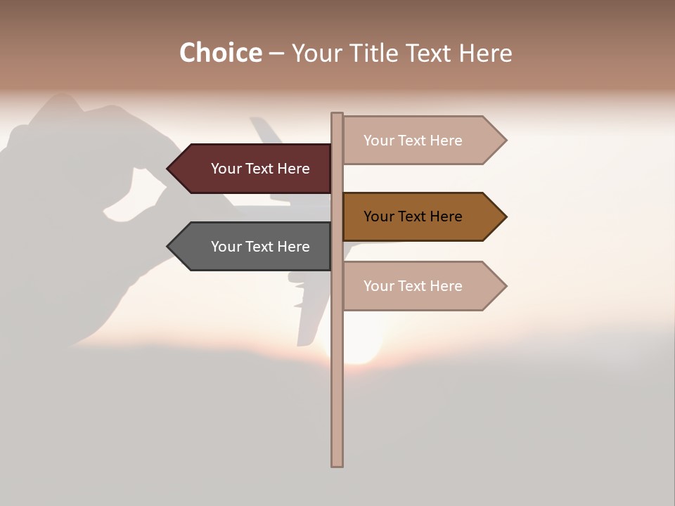 Paradise Airliner Huge PowerPoint Template
