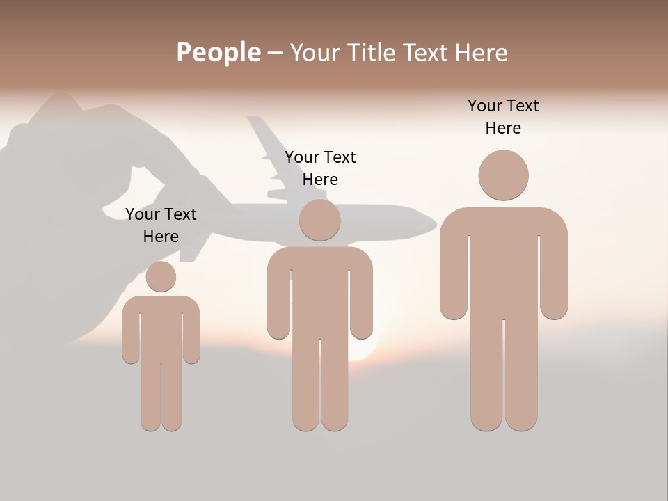 Paradise Airliner Huge PowerPoint Template