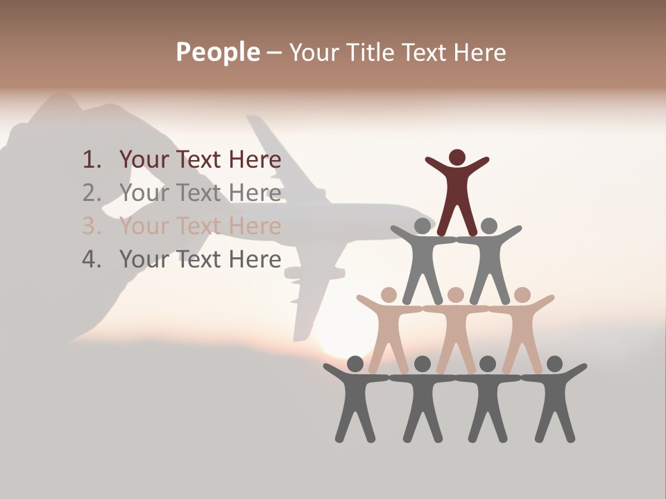 Paradise Airliner Huge PowerPoint Template