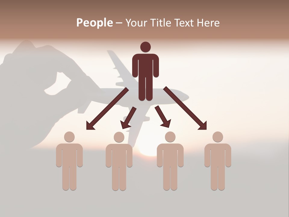 Paradise Airliner Huge PowerPoint Template