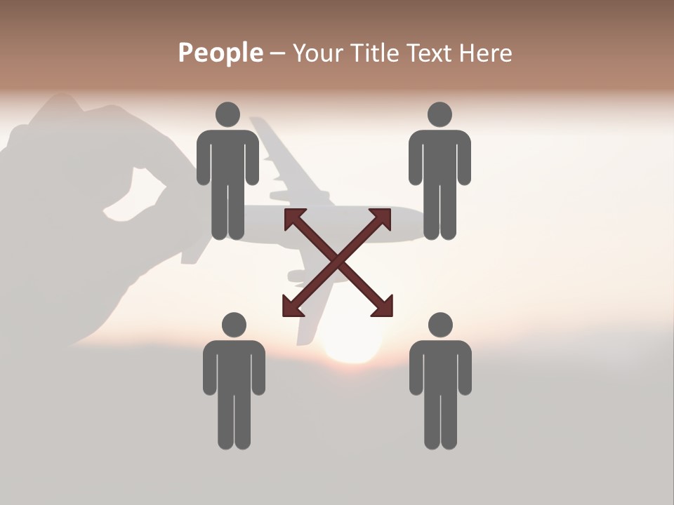 Paradise Airliner Huge PowerPoint Template