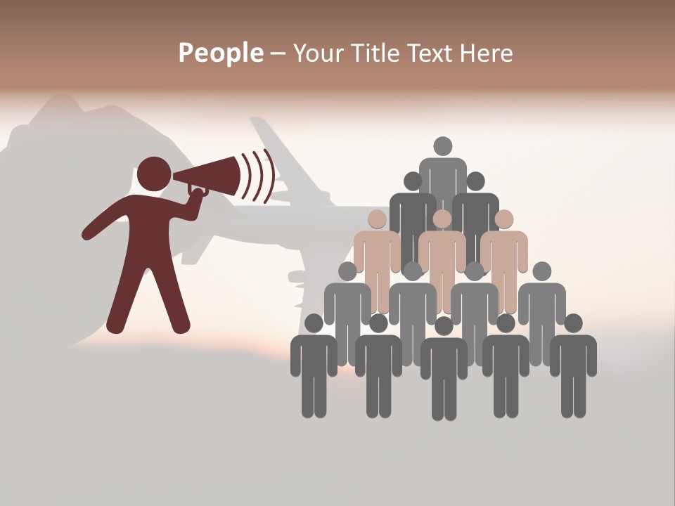 Paradise Airliner Huge PowerPoint Template