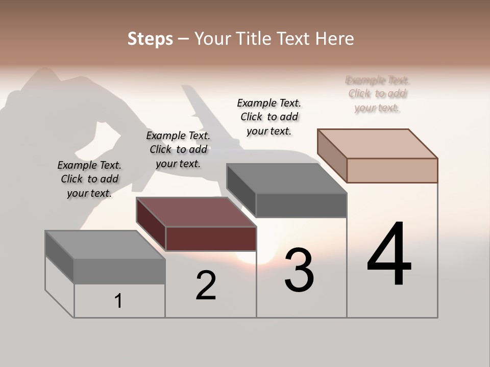 Paradise Airliner Huge PowerPoint Template
