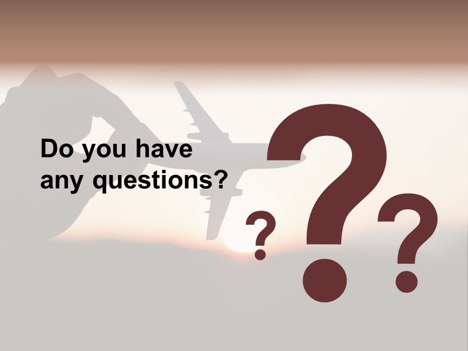 Paradise Airliner Huge PowerPoint Template