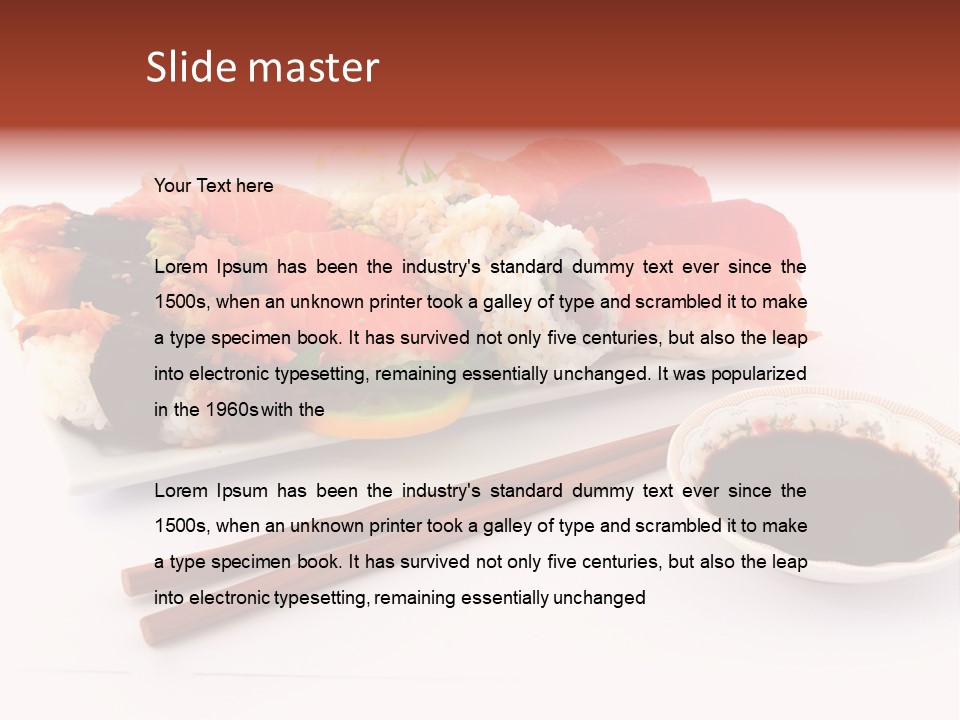 East Seafood Restaurant PowerPoint Template