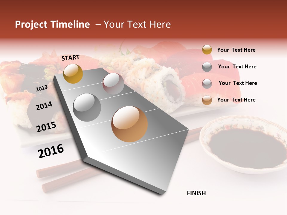 East Seafood Restaurant PowerPoint Template
