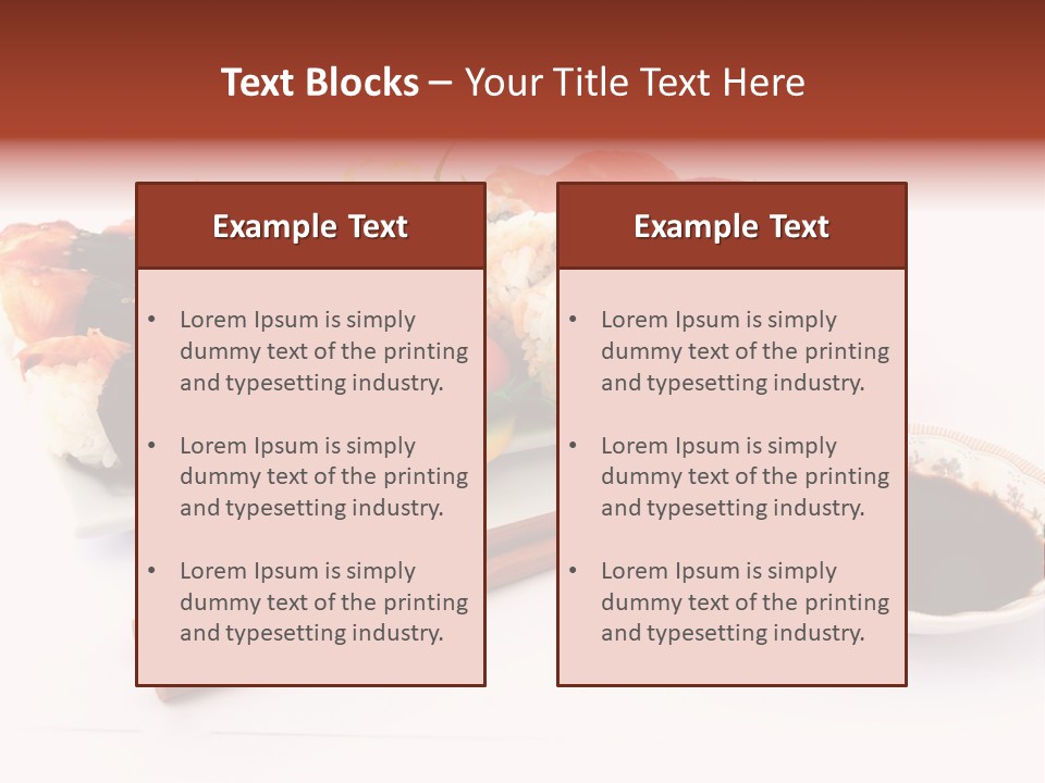 East Seafood Restaurant PowerPoint Template