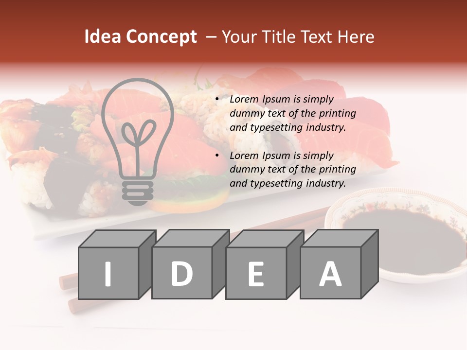 East Seafood Restaurant PowerPoint Template