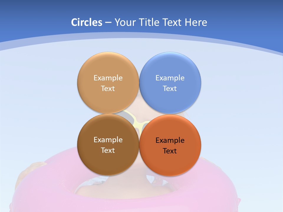 Posing Toy Blue PowerPoint Template