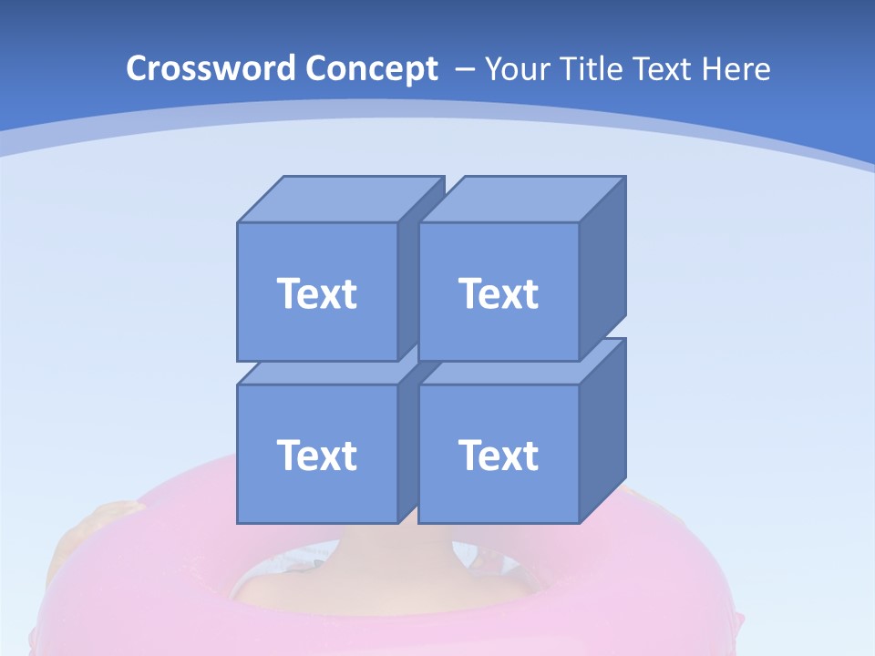Posing Toy Blue PowerPoint Template