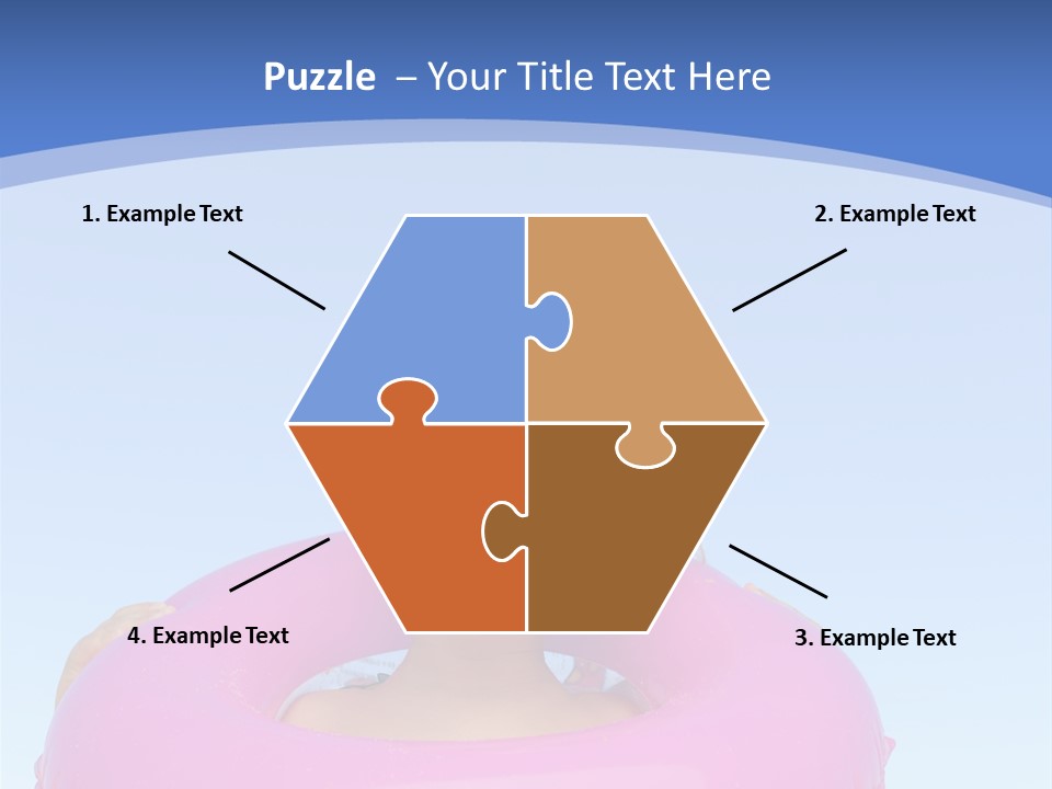 Posing Toy Blue PowerPoint Template