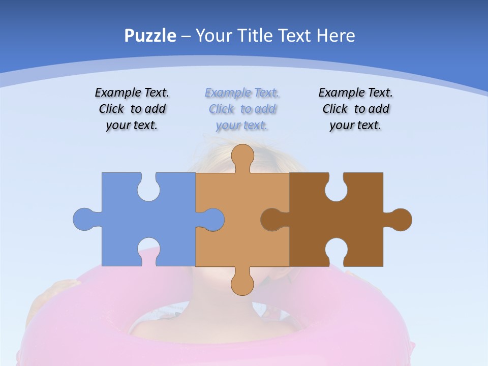 Posing Toy Blue PowerPoint Template