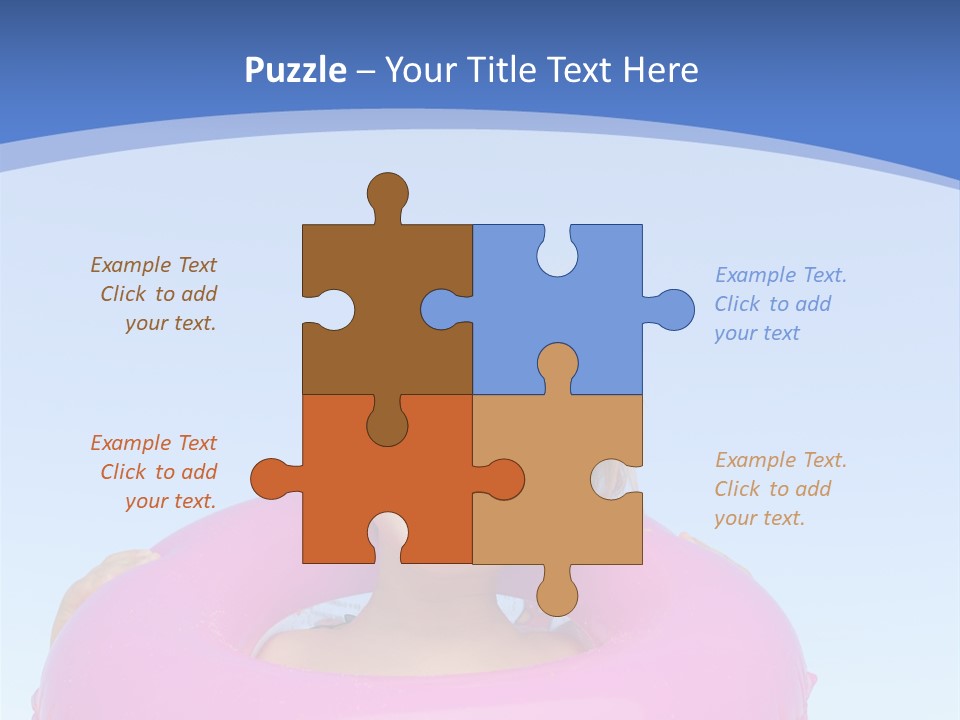 Posing Toy Blue PowerPoint Template