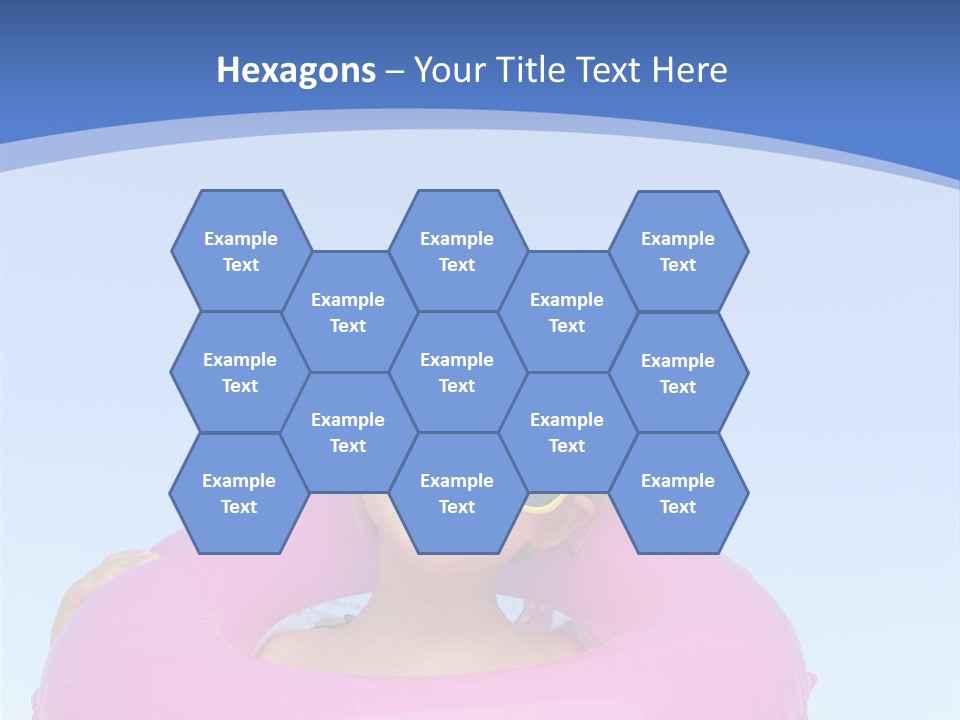 Posing Toy Blue PowerPoint Template