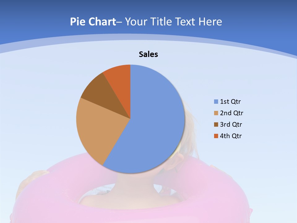 Posing Toy Blue PowerPoint Template