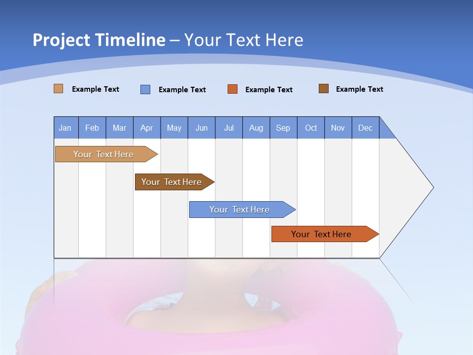 Posing Toy Blue PowerPoint Template