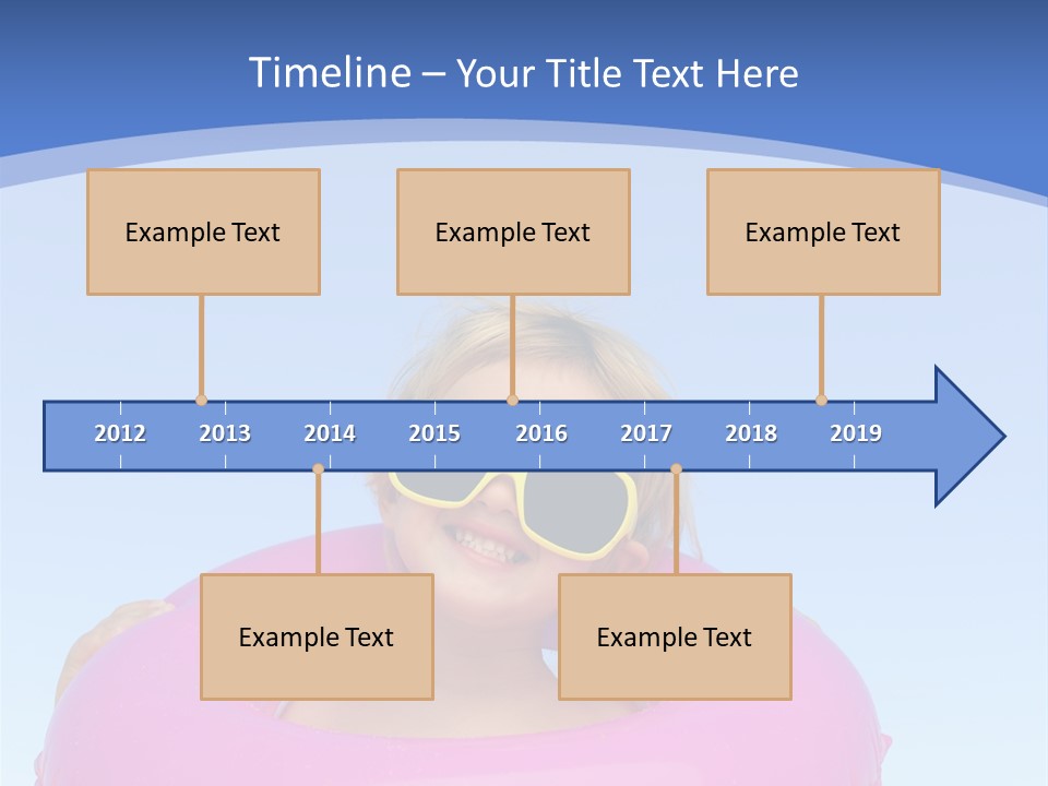 Posing Toy Blue PowerPoint Template