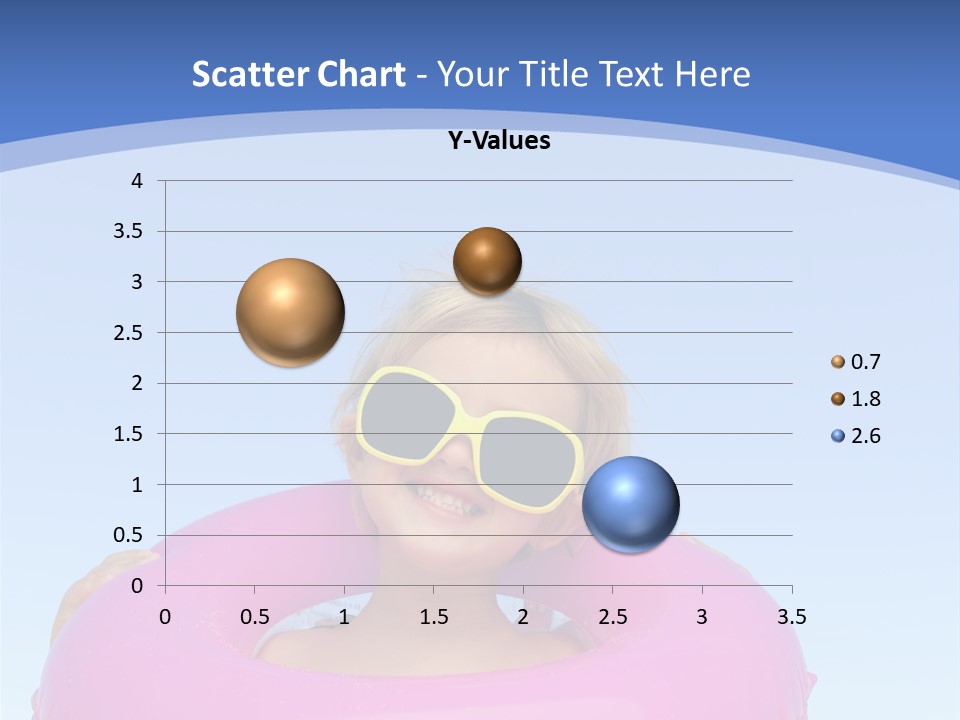 Posing Toy Blue PowerPoint Template