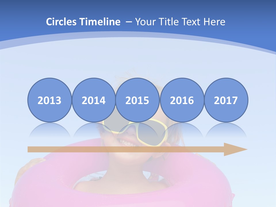 Posing Toy Blue PowerPoint Template