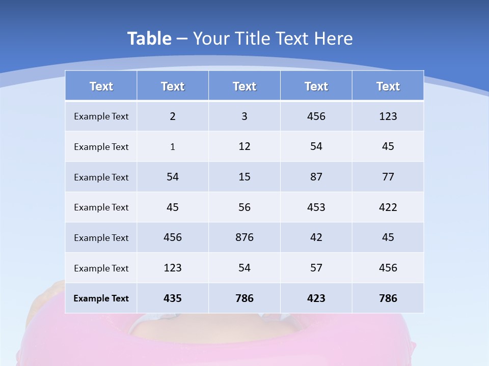 Posing Toy Blue PowerPoint Template
