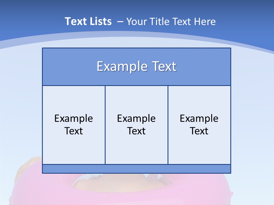 Posing Toy Blue PowerPoint Template