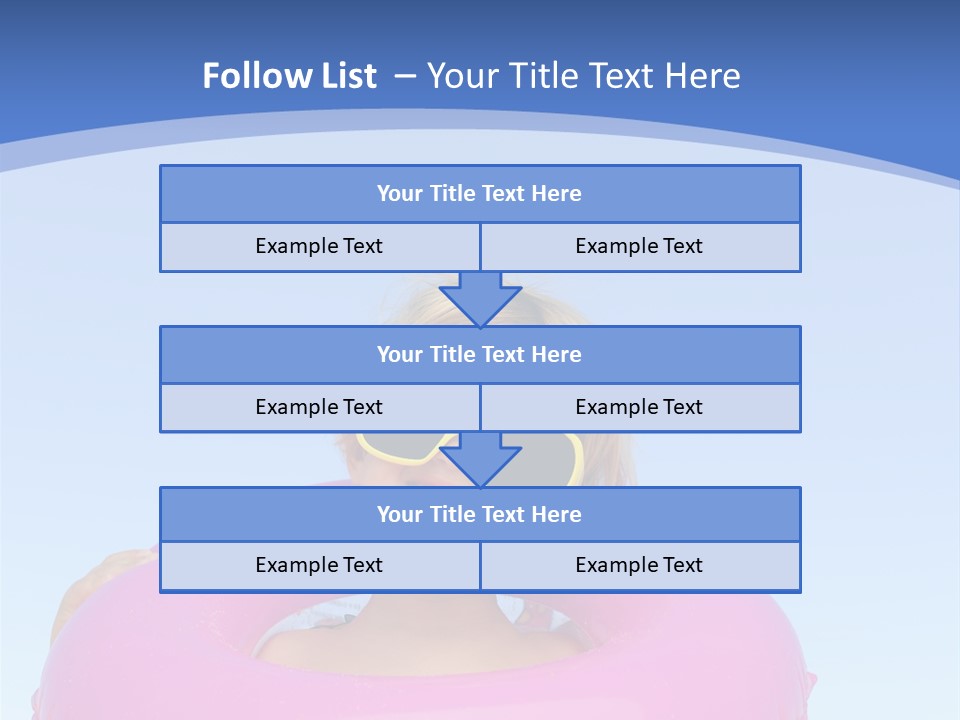 Posing Toy Blue PowerPoint Template
