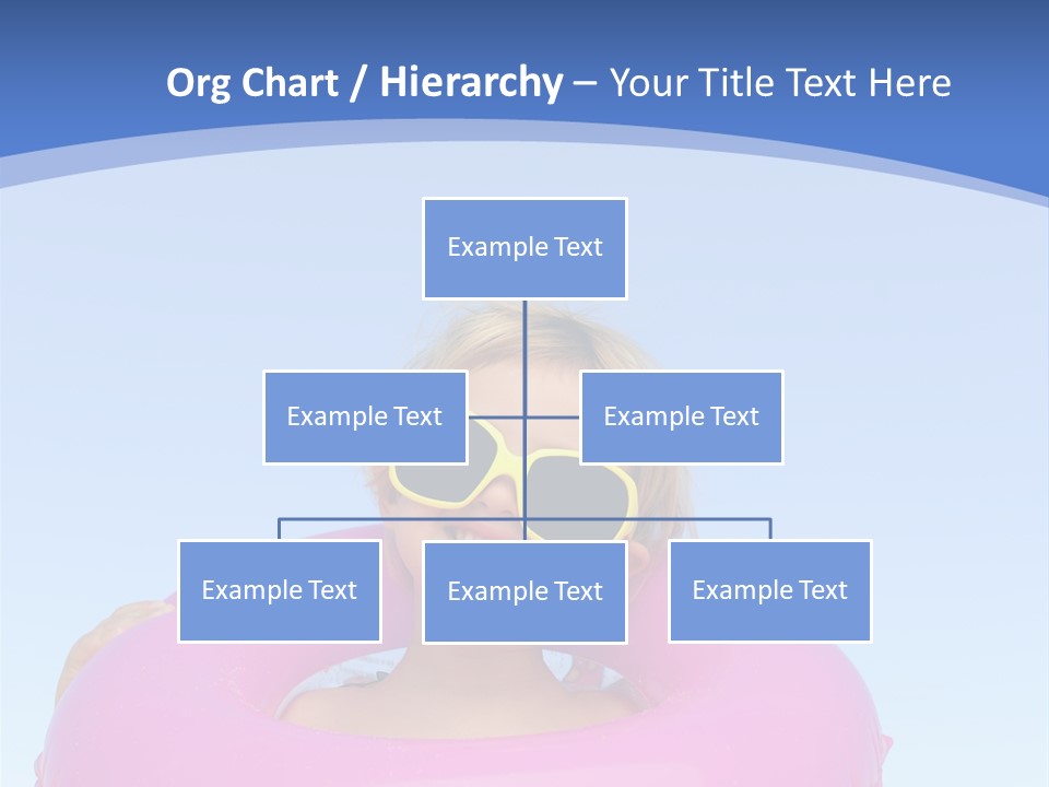 Posing Toy Blue PowerPoint Template