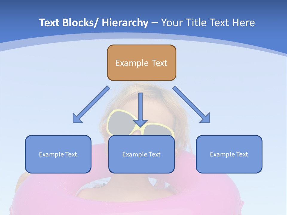 Posing Toy Blue PowerPoint Template