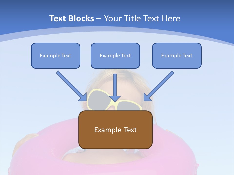 Posing Toy Blue PowerPoint Template