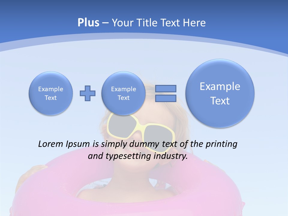 Posing Toy Blue PowerPoint Template