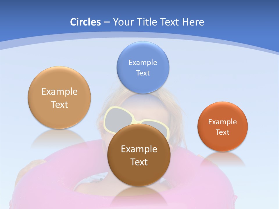 Posing Toy Blue PowerPoint Template