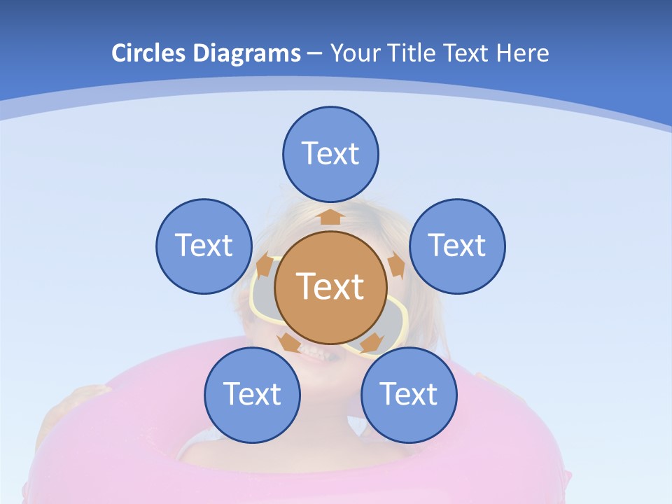 Posing Toy Blue PowerPoint Template