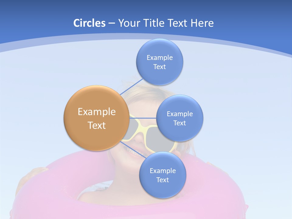 Posing Toy Blue PowerPoint Template