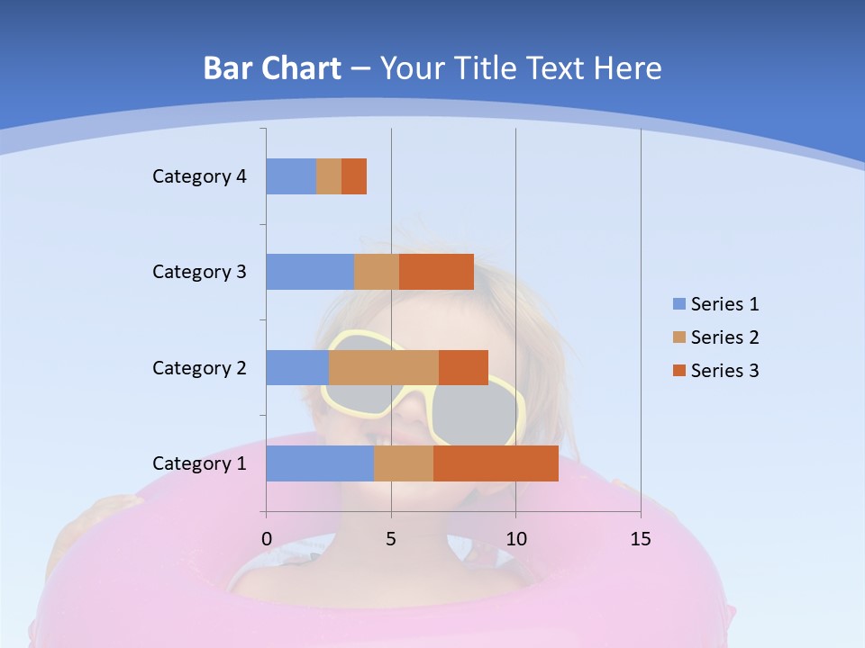 Posing Toy Blue PowerPoint Template
