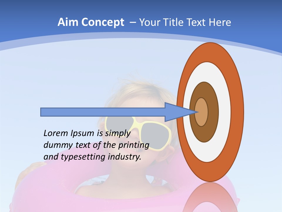 Posing Toy Blue PowerPoint Template