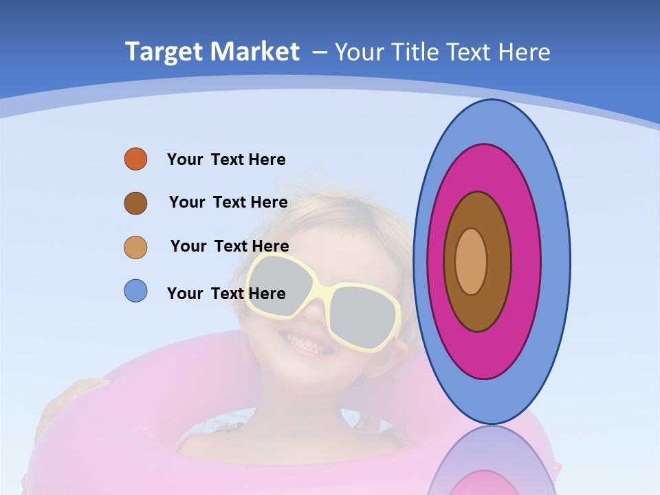 Posing Toy Blue PowerPoint Template