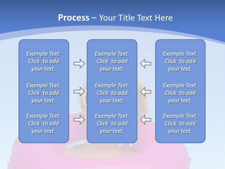 Posing Toy Blue PowerPoint Template