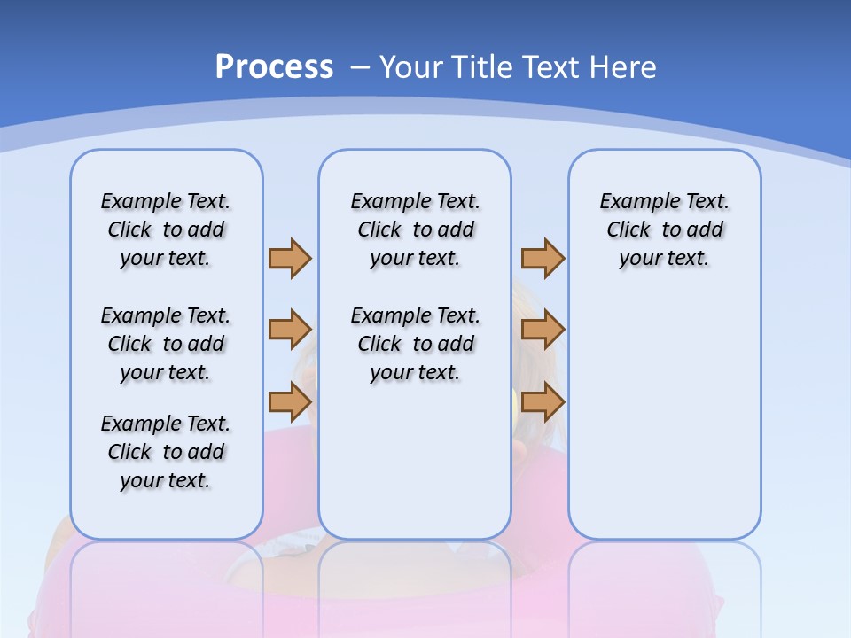 Posing Toy Blue PowerPoint Template