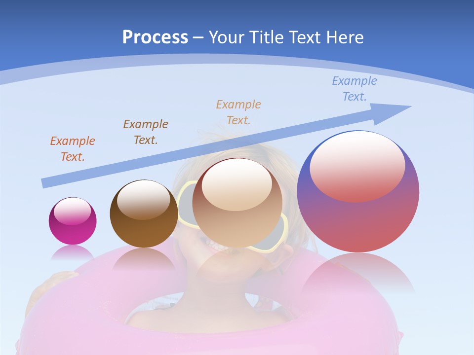 Posing Toy Blue PowerPoint Template